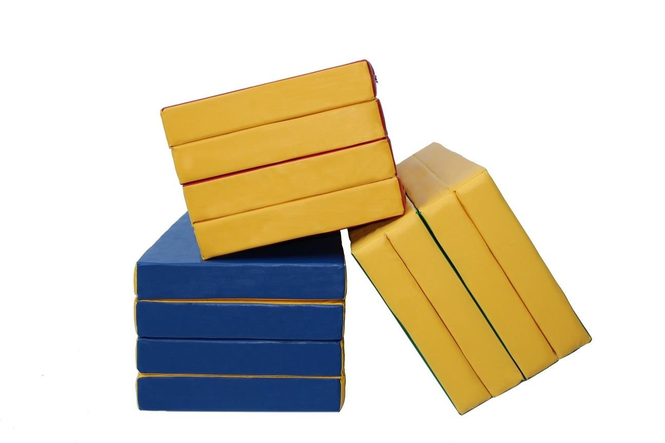 Crash gymnastic mat folding 80''x40''x4'' (200x100x10cm)