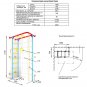Carousel S4: Home Gym Swedish Wall Playground Set for Schools Kids Room