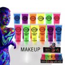 Glow in the Dark Face Body Paint Neon Rave Party Music Festival Accessories Beauty Makeup Colorful