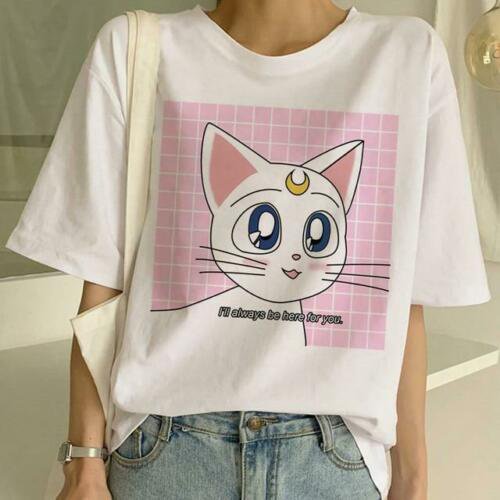 Sailor Moon Graphic Print T-Shirt XS-2XL Summer Anime Fashion T Shirt ...