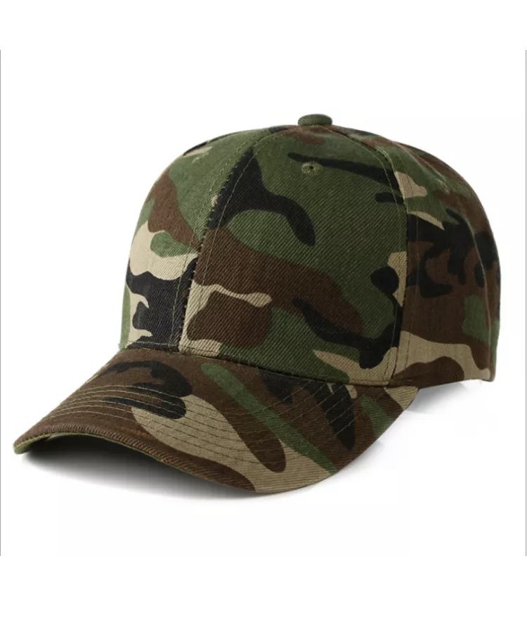 Classic Plain Camouflage Hat Cap Baseball Fishing Outdoors Army ...