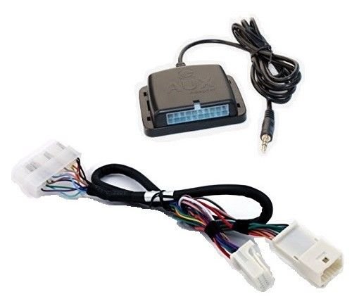 Auxiliary audio input interface. Add 3.5 aux MP3 jack to many Toyota Lexus radio