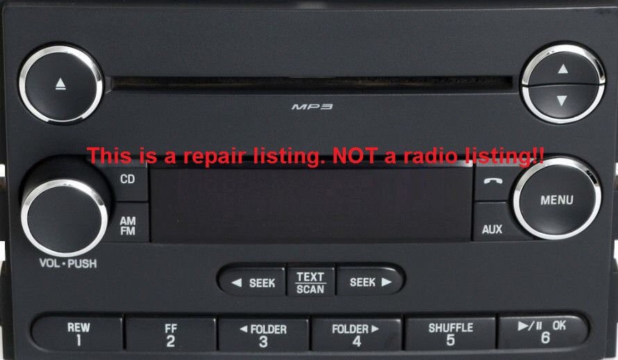 Ford radio display repair service for Visteon CD CD6 stereo.Fix burnt