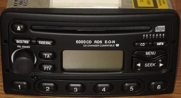 Focus Cougar CD radio. OEM factory original stereo w/ code. NOS New. 6000CD