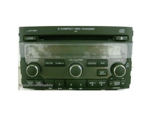 Pilot 2006-2008 XM ready CD6 6CD radio. OEM factory original 1TV9 CD changer