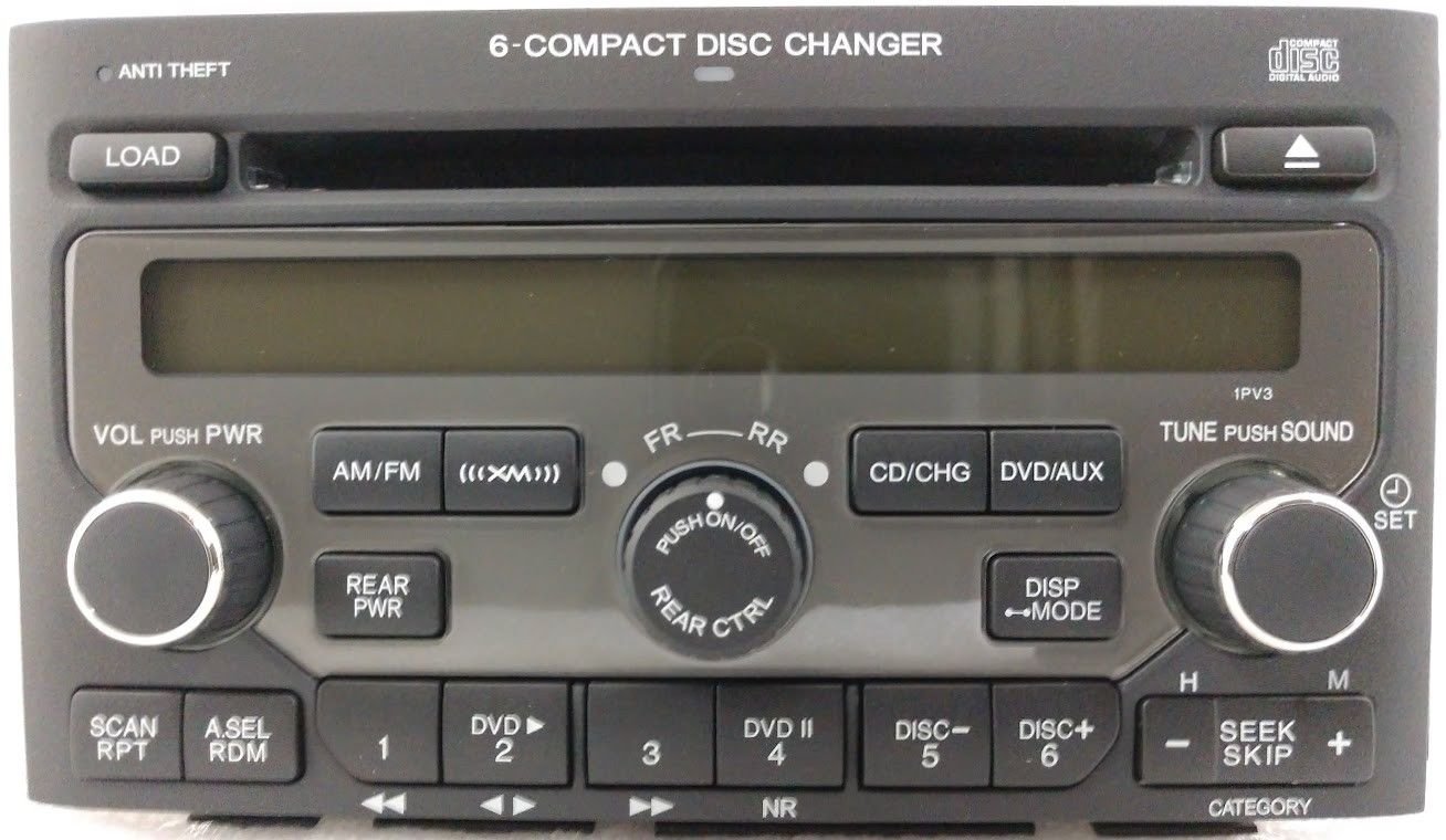 Pilot 20062008 XM ready CD6 6CD radio. OEM factory original 1PV3 CD changer