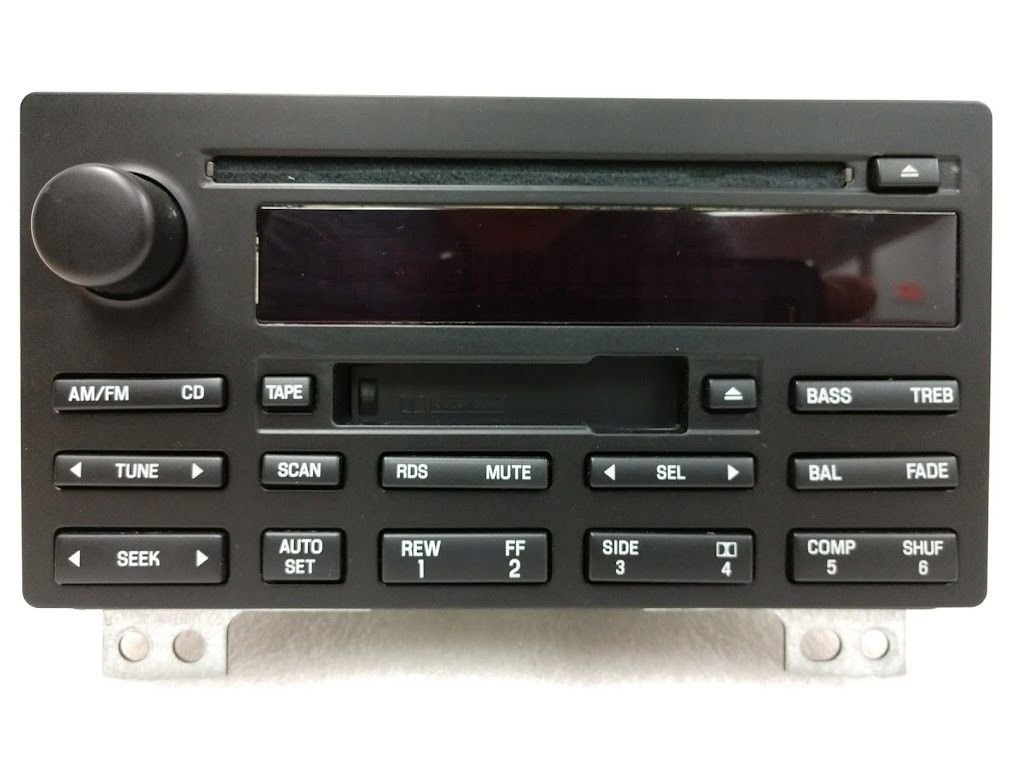 Ford CD cassette radio. OEM original stereo. Factory reman. Some 2004+ vehicles