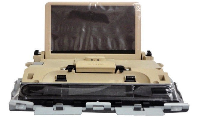 Tan overhead DVD LCD video entertainment display screen for Acura MDX 2007-2009