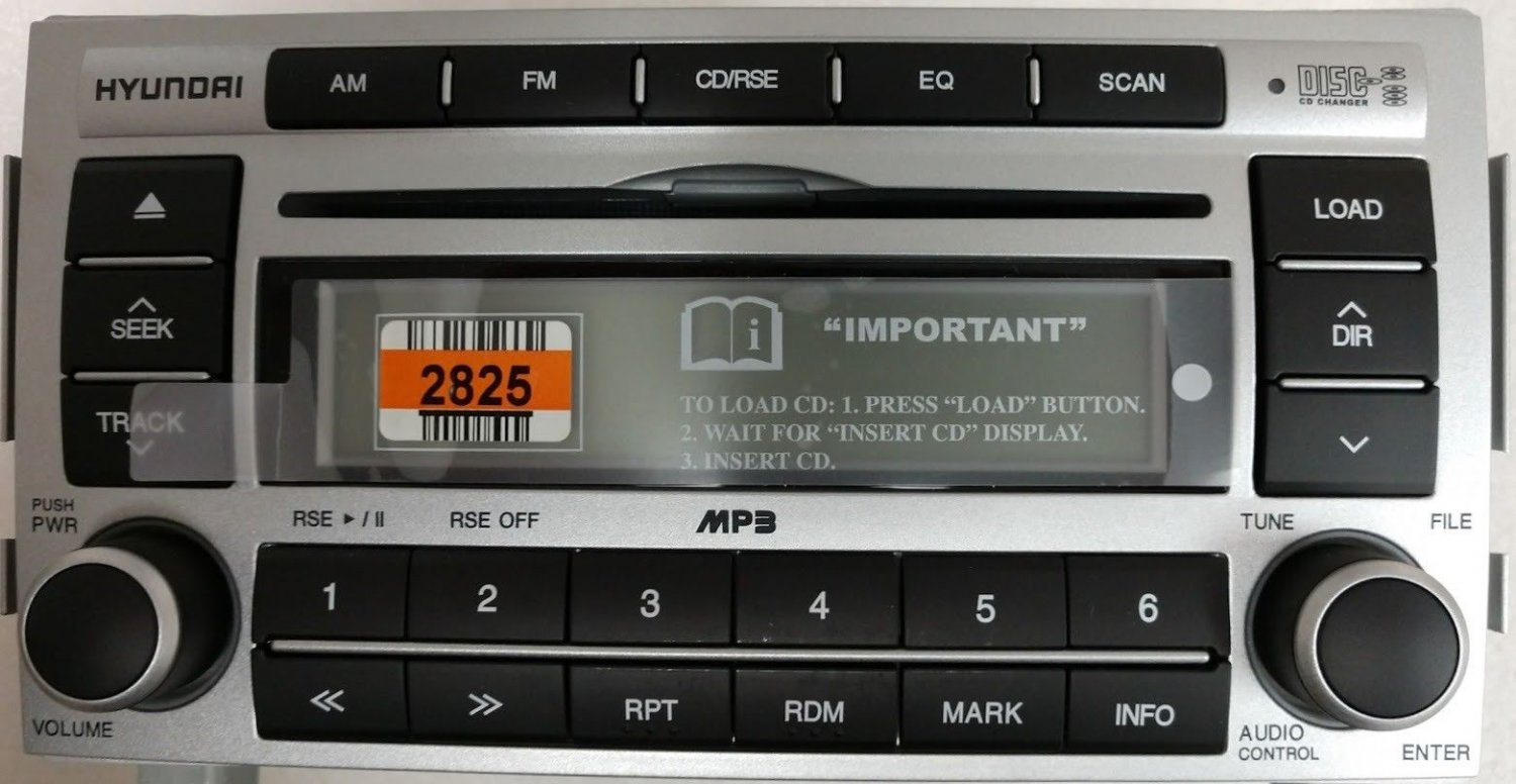 CD6 MP3 RSE radio. OEM original stereo.Brand new for Hyundai Santa Fe 2007 2008