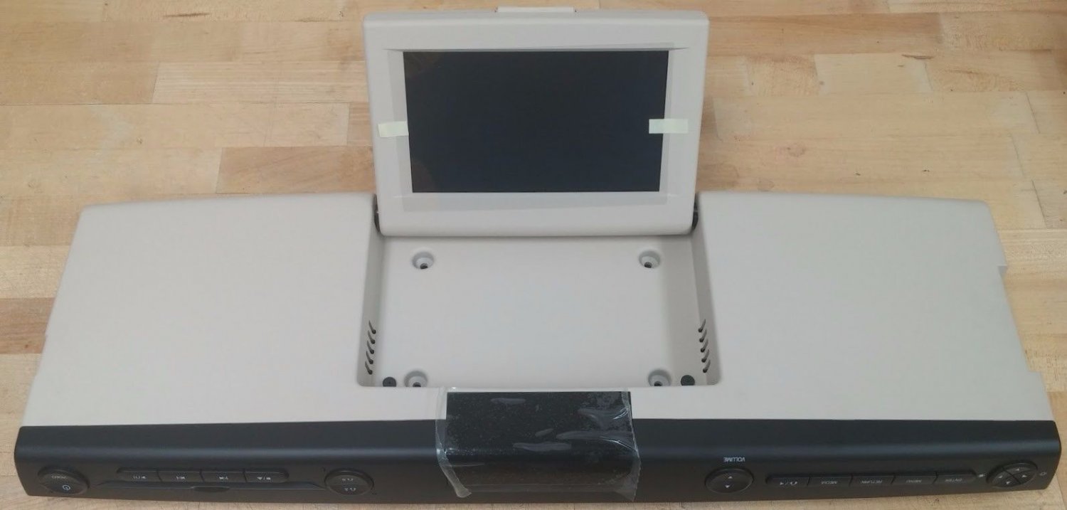 Ford overhead video rear entertainment system. DVD and LCD display screen