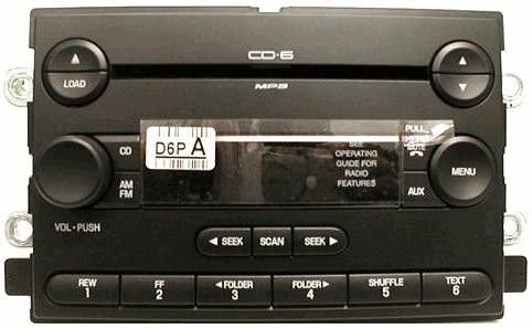 2007 Freestyle SAT rdy MP3 CD6 Audiophile radio. OEM factory original CD stereo