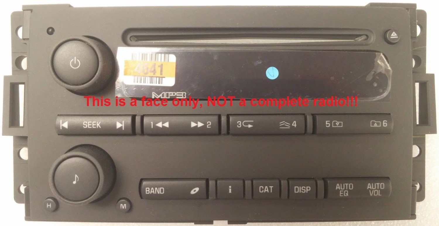 9-7X CD MP3 radio FACE.Have worn stereo buttons? Solve it with this part.2005-09