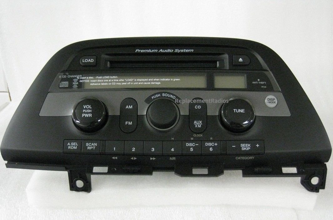 Honda Odyssey 05-07 CD6 XM ready radio. New OEM factory original CD changer.1PU0