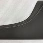 Camaro 2016-20 black leather center console lid with white/gray stitching. OEM