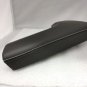 Camaro 2016-20 black leather center console lid with white/gray stitching. OEM