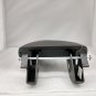 Camaro 2016-20 black leather center console lid with white/gray stitching. OEM