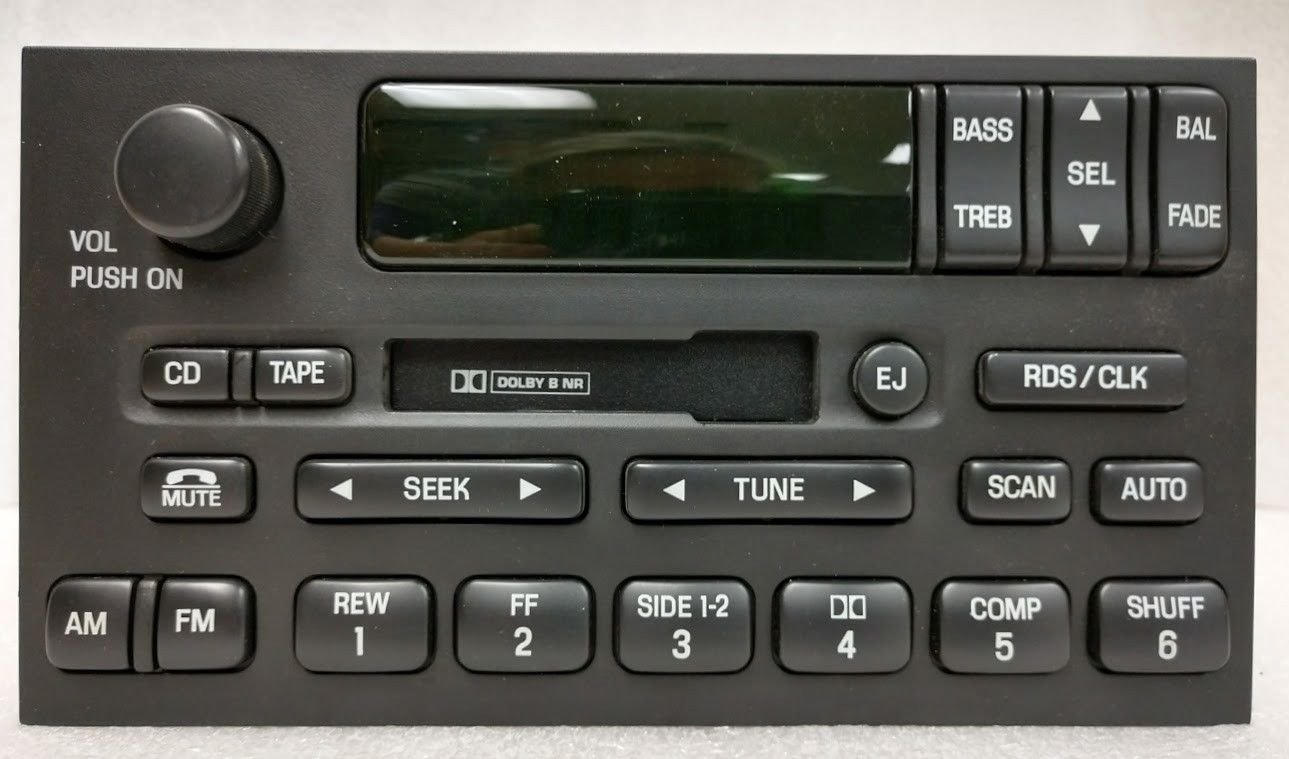 Mercury cassette radio w/ RDS & CDC. OEM original stereo. Factory remanufactured