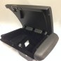 CTS 2014-18 jet black leather & suede armrest console lid & storage bin. OEM red