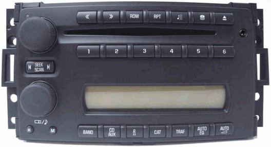 CD6 radio w/ front aux input. OEM CD stereo for 08-09 Uplander. Factory original