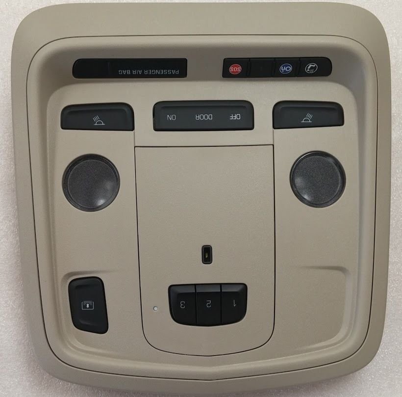 XTS overhead console. HomeLink Garage Door Opener, OnStar, switch & more.Tan.NEW