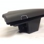 CTS 2014-18 jet black gray leather & suede armrest console lid & storage bin.OEM