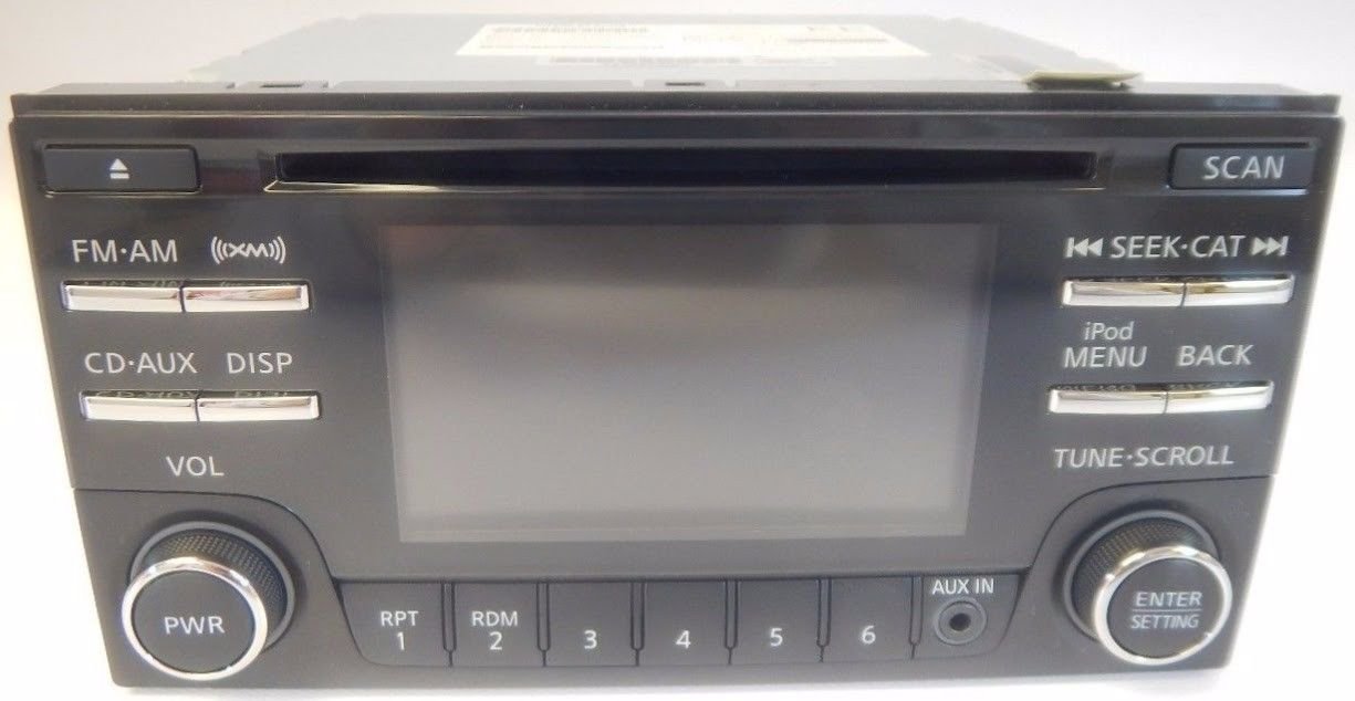 CD MP3 SiriusXM iPod radio +Aux Input. NEW. Factory for Nissan Leaf 2013-2015