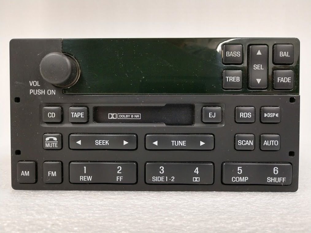 Ford am fm cassette radio w/ RDS DSP. OEM original stereo.Factory remanufactured