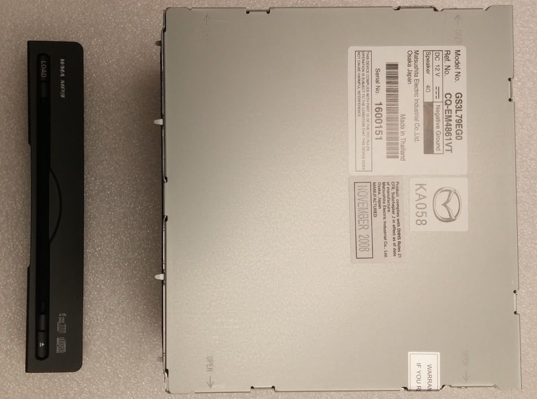Mazda 6 CD6 MP3 WMA radio block component.OEM factory original CD stereo 2008-10