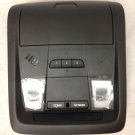 Acadia overhead console w/ HomeLink garage door opener, storage. Jet Black