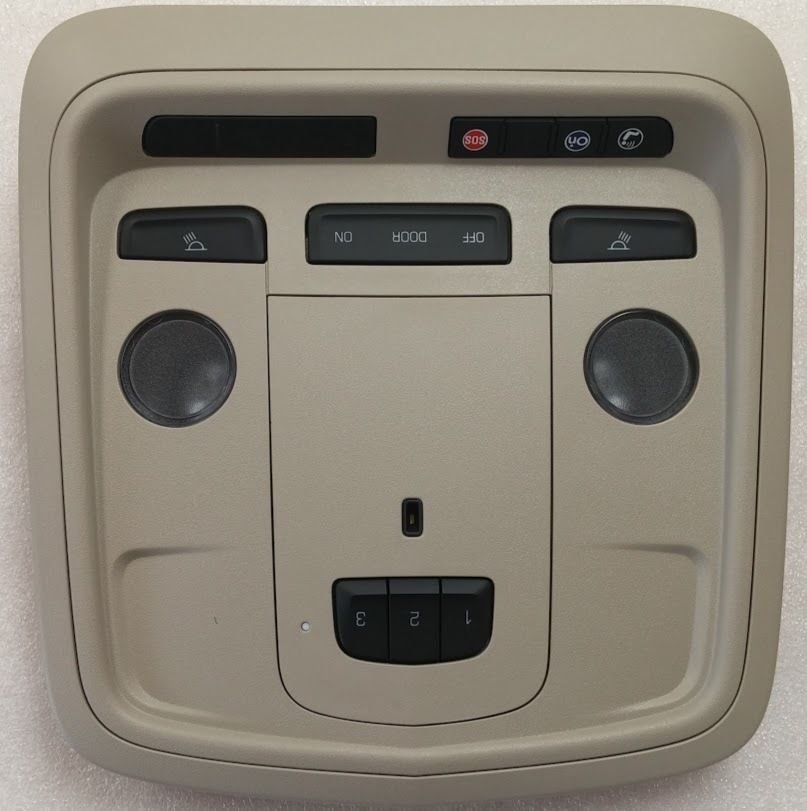 XTS overhead console. HomeLink Garage Door Opener, OnStar & more. Tan. NEW