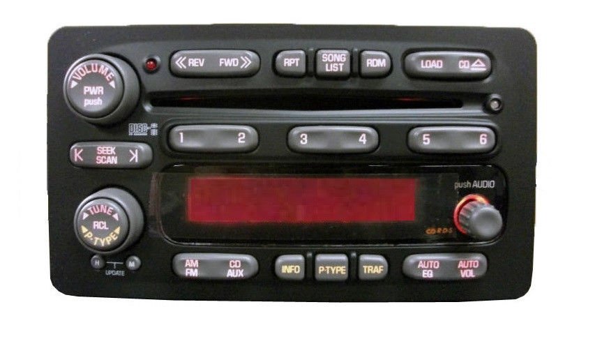 Pontiac Delco CD6 radio FACE. Worn buttons? Solve it with this new OEM part