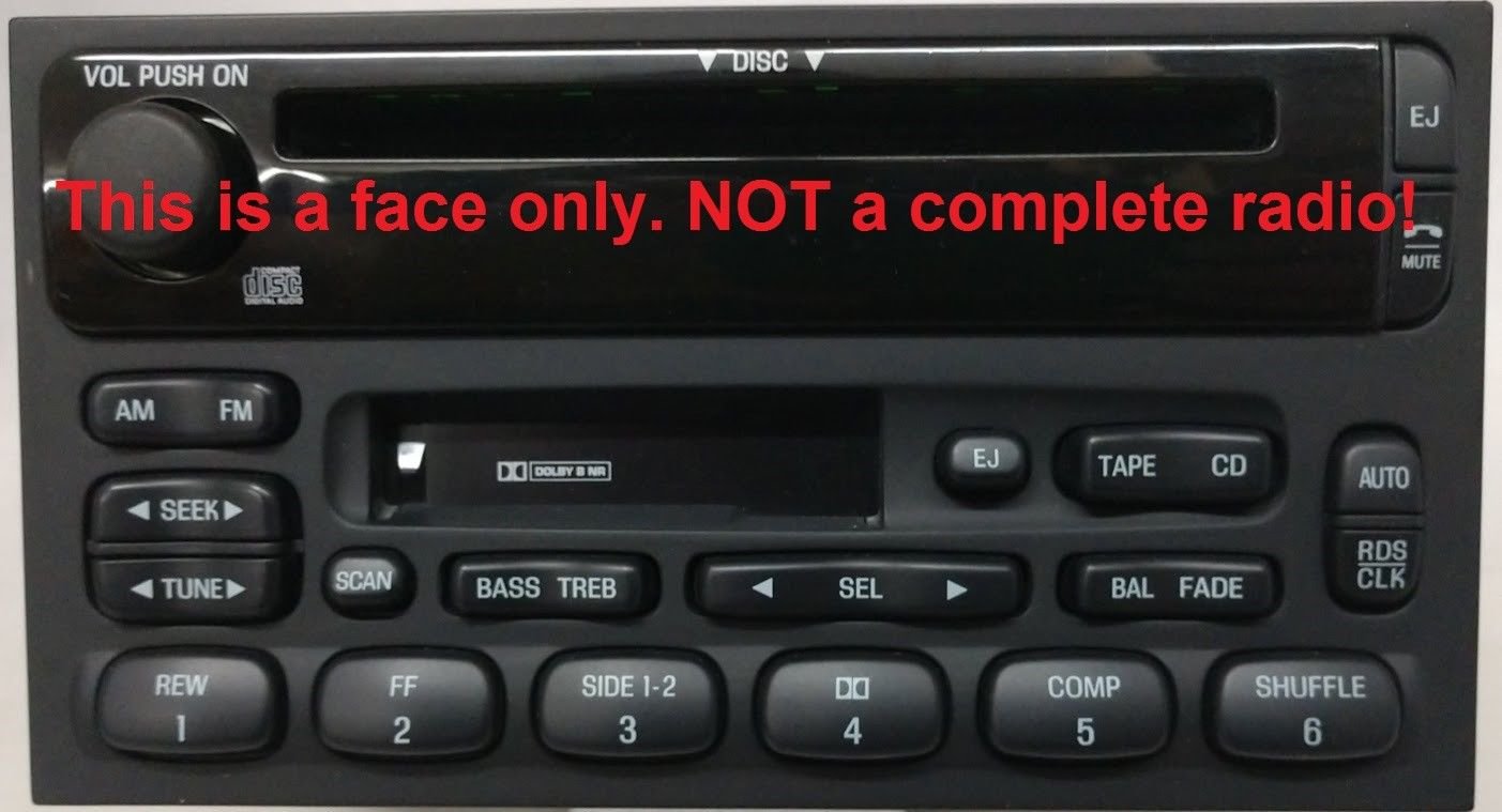 Villager CD Cassette radio FACE. Have worn stereo buttons? Solve it w/ this part