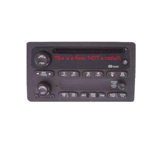 GM CD radio FACE. Worn buttons? Solve it with this new OEM Delco part.Chevy GMC+