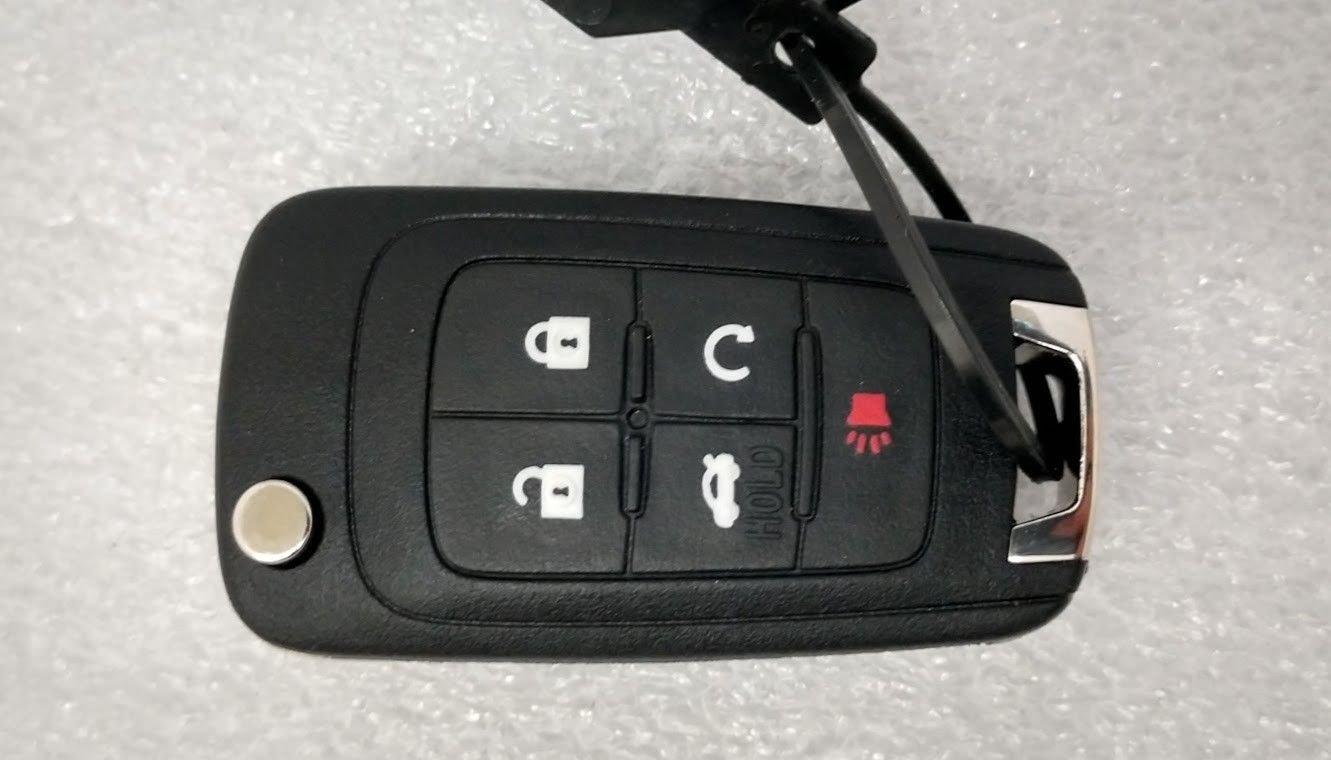 Gm 2010 Oem Keyless Entry Flip Key Fob W Remote Start Door Lock 5 Button 5b