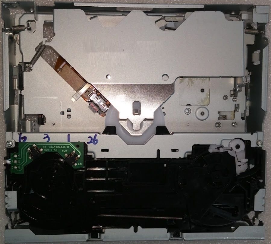 CD MP3 drive mech for select 2013+ Nissan Panasonic radios. NEW OEM stereo part