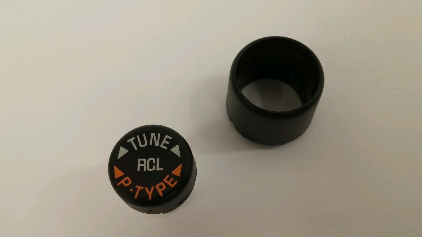 GM CD6 radio Tune knob plus TUNE RCL P-TYPE button. New Old Stock stereo parts