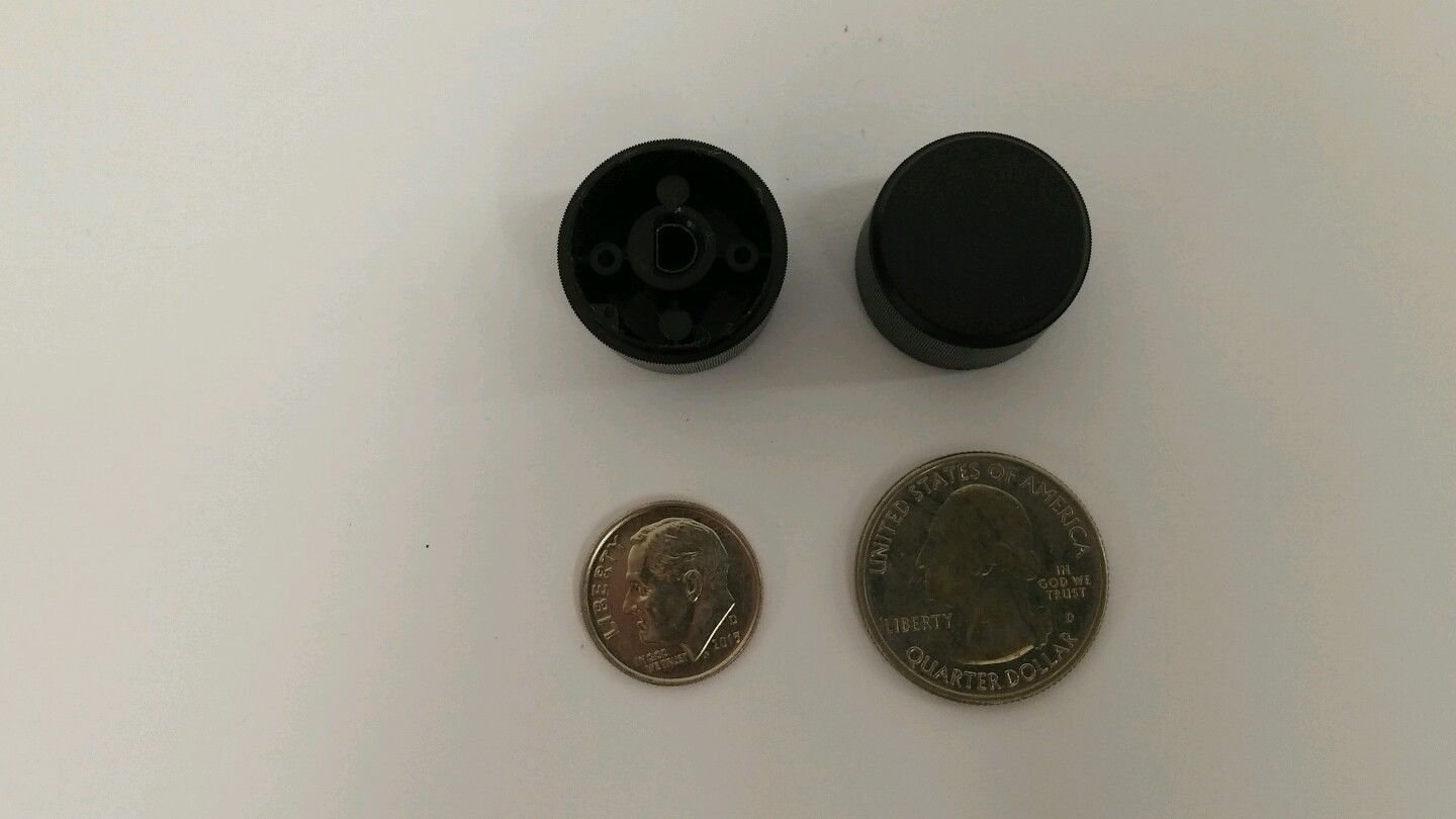 GM radio black plastic knob. New Old Stock stereo part