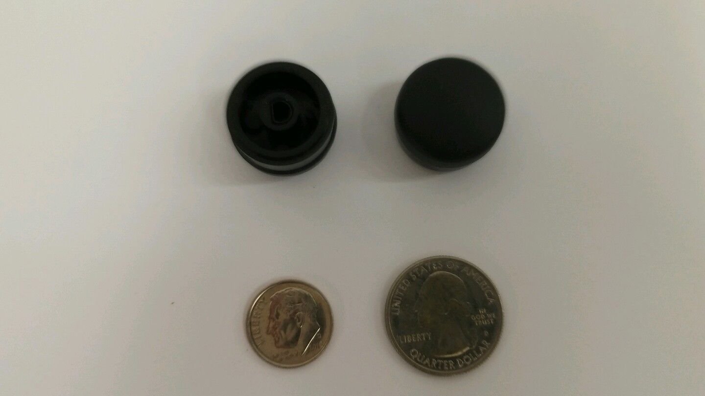 GM radio knob. New Old Stock stereo part. Black