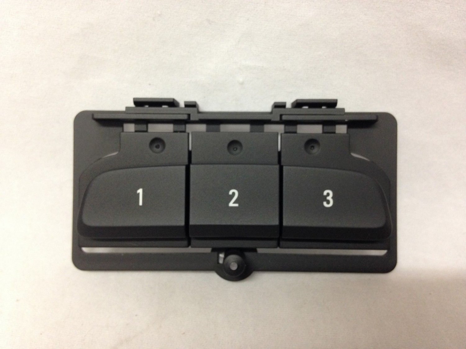 Acadia XT5 overhead roof console Homelink garage door opener buttons. Jet Black