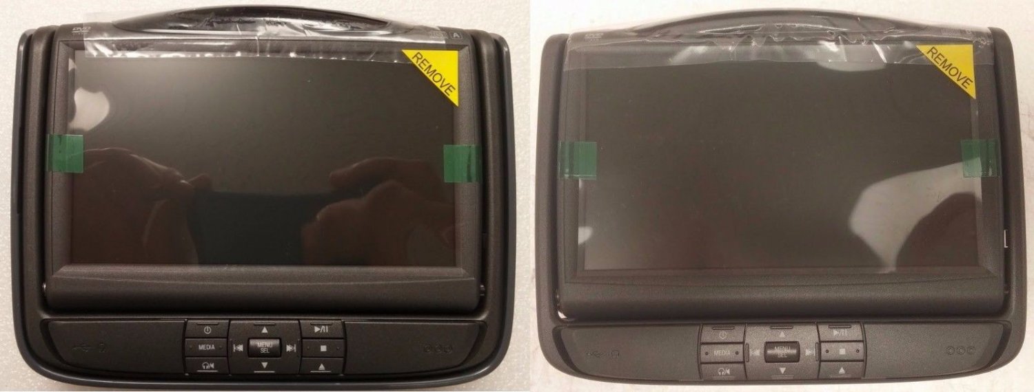 Ford Lincoln headrest LCD video display screen DVD players. RSE rear