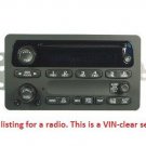 GM radio VIN clear UNLOCK service for locked 2000+ Class 2 radios