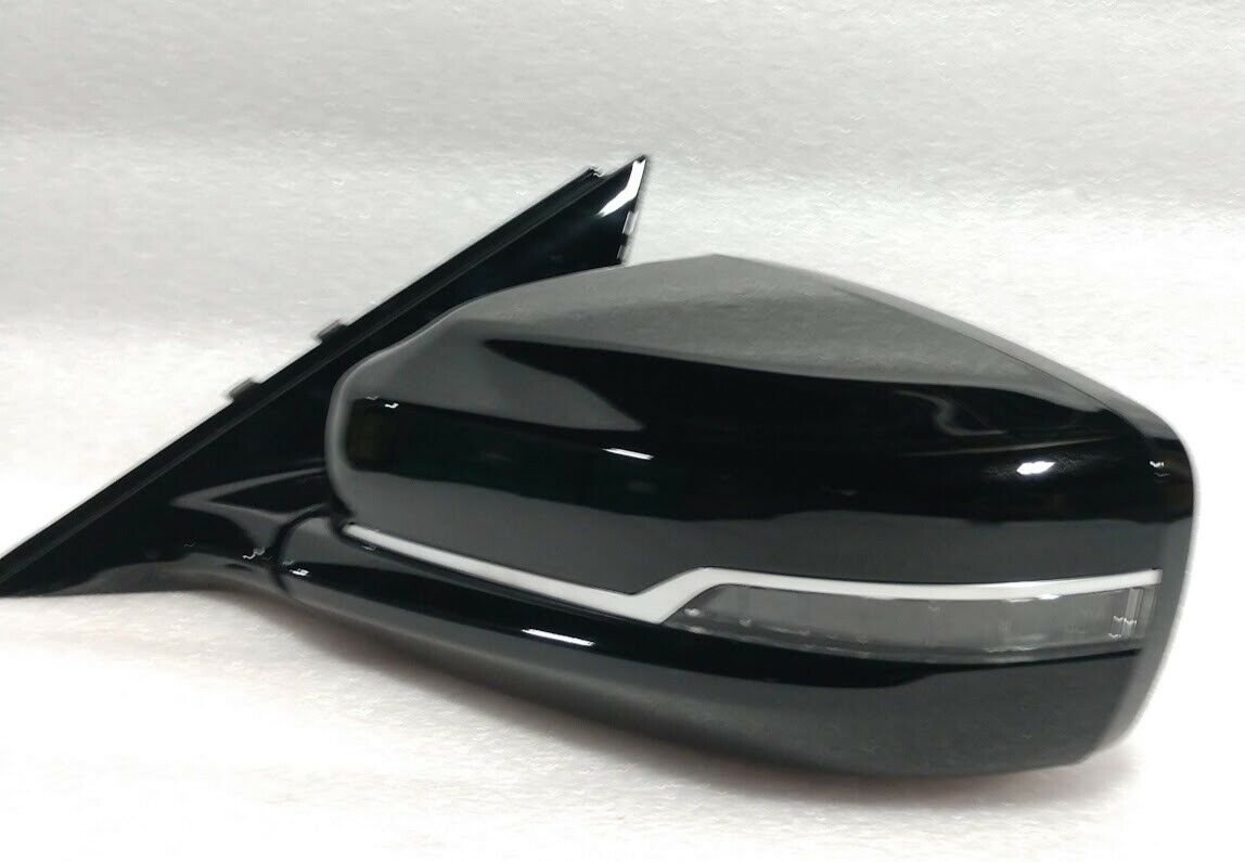 2016+ CT6 LH power door mirror stellar black. Driver side +BSM +Camera +Light