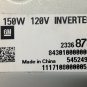 Impala XTS 2014-19 power inverter module for rear seat household AC outlet. OEM