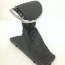 Cadillac CT6 2016-2018 black and silver shift knob with leather boot