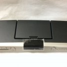 Black overhead video rear entertainment system. DVD and LCD display screen