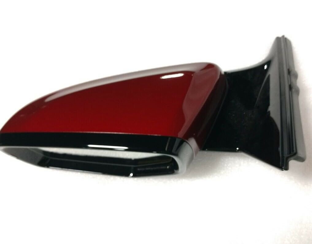 2016+ CT6 LH power door mirror painted red. Driver left side +BSM +Light