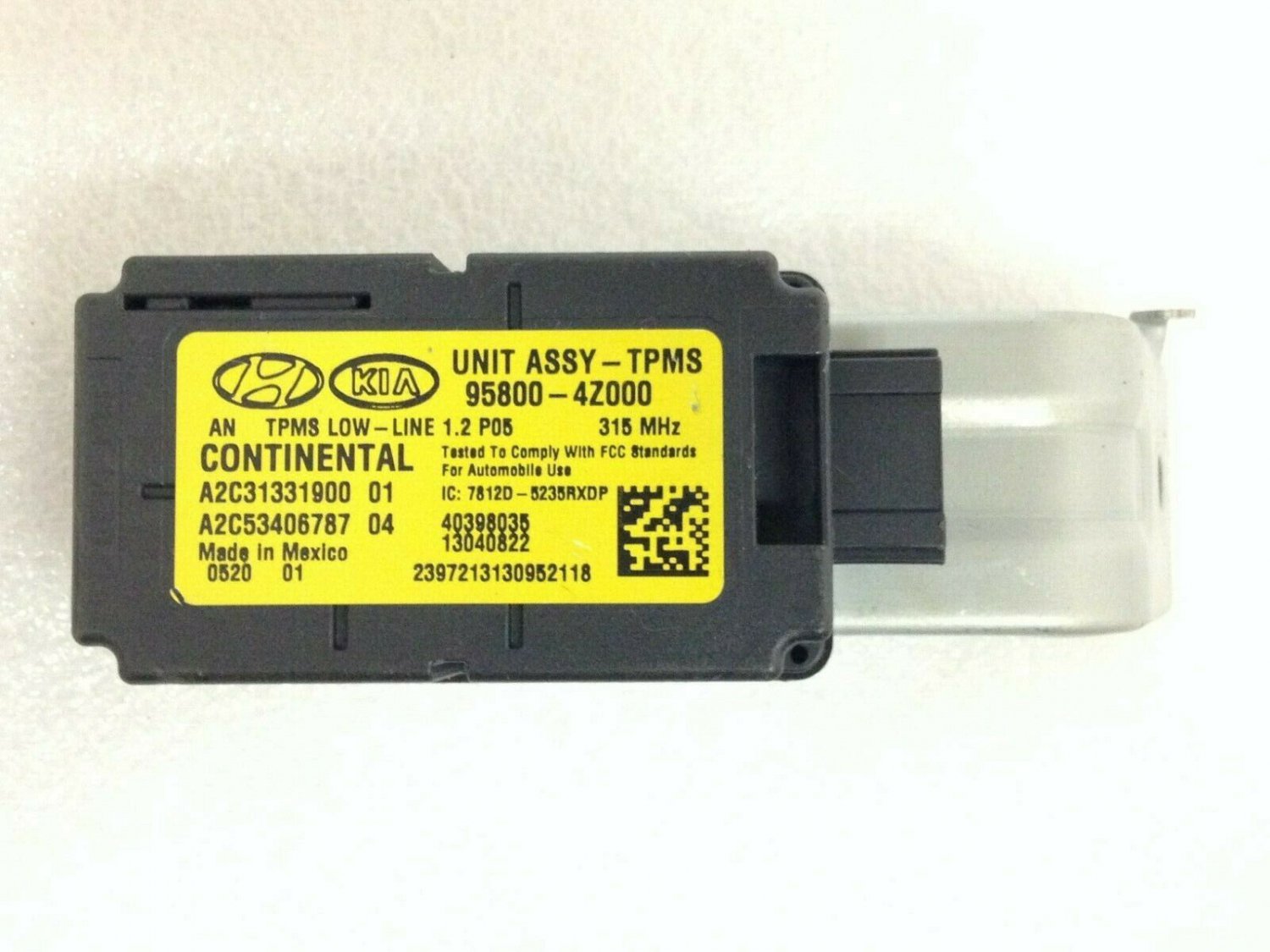 TPMS brain module for Hyundai Santa Fe. Tire pressure monitoring system assy