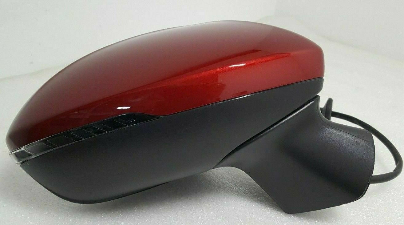 2016-18 Chevy Cruze red RH power door mirror w/ signal +BSM. Passenger side OEM