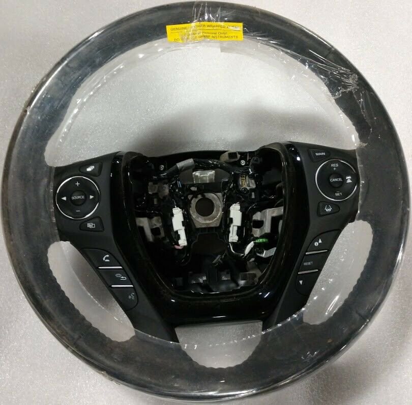 Black OEM factory original steering wheel for 2016 Honda Pilot Touring. Paddle
