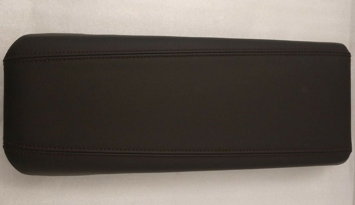 Jet black center console leather armrest lid w/ red stitching for Cadillac XT4